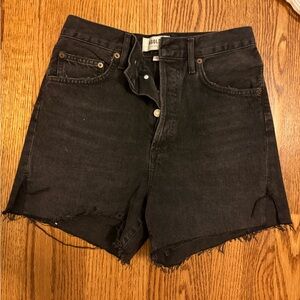 Agolde Black Jean Shorts for Women